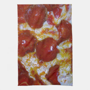 Pepperoni Pizza Tea Towel