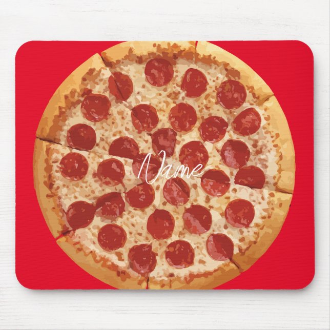 Pepperoni Pizza Thunder_Cove Mouse Pad (Front)