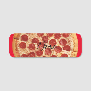 Pepperoni Pizza Thunder_Cove Name Tag