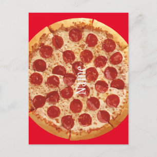 Pepperoni Pizza Thunder_Cove Postcard