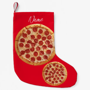 Pepperoni Pizza Thunder_Cove Small Christmas Stocking
