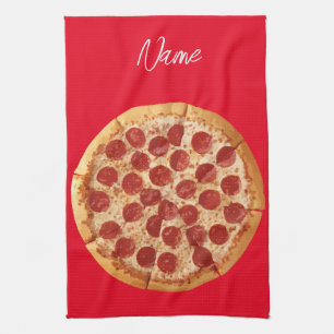 Pepperoni Pizza Thunder_Cove Tea Towel