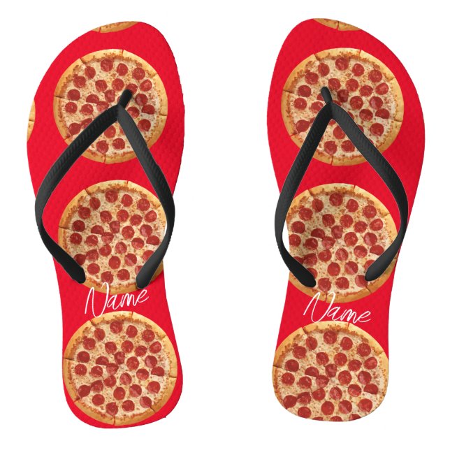 Pepperoni Pizza Thunder_Cove Thongs (Footbed)