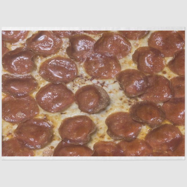 Pepperoni Pizza Tissue Paper (Front)