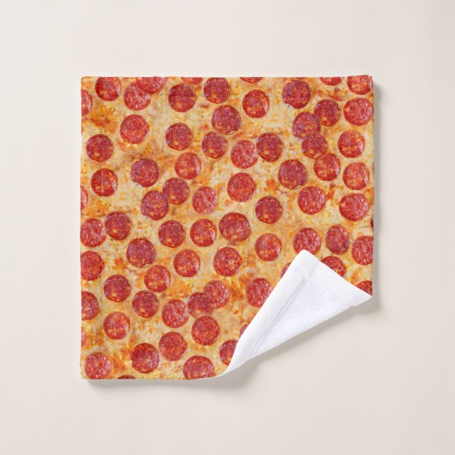 Pepperoni Pizza Wash Cloth (Wash Cloth)