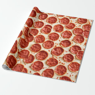  Pepperoni Pizza Wrapping Paper
