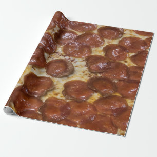 Pepperoni Pizza Wrapping Paper