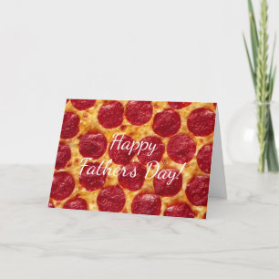 pepperonis pizza father's day card