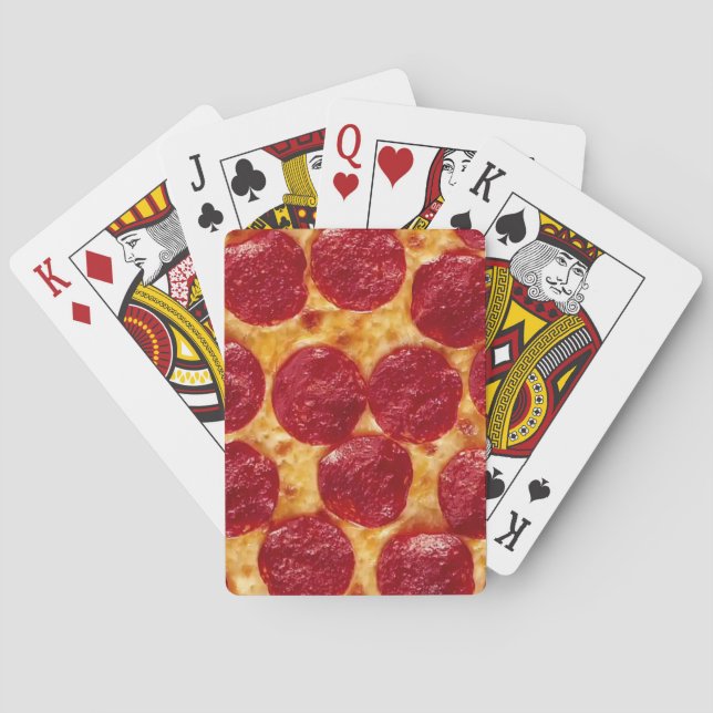 pepperonis pizza playing cards (Back)