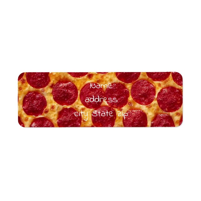 pepperonis pizza return address label (Front)