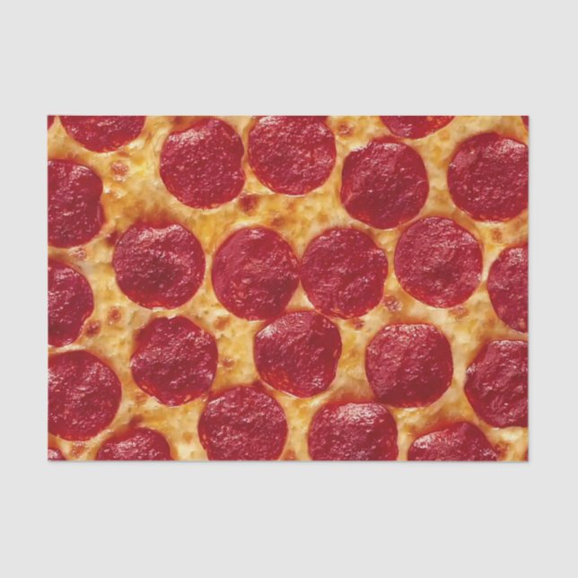 pepperonis pizza tissue paper (Front)