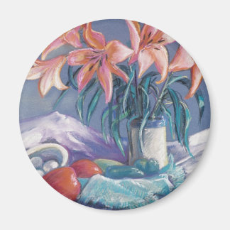 Peppers and Lilies Magnet