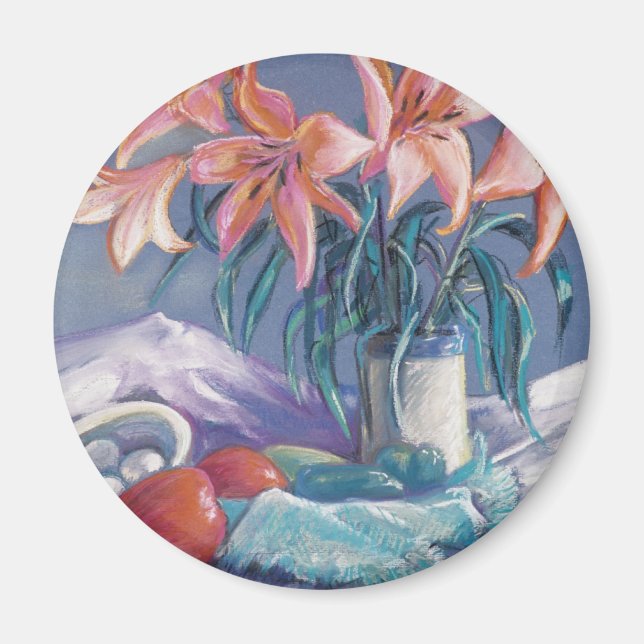 Peppers and Lilies Magnet (Front)