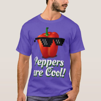 Peppers are Cool Sunglasses Digital Graphic Meme  T-Shirt