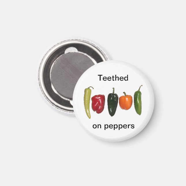 Peppers in a Row Magnet (Front/Back)
