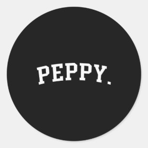 Peppy  classic round sticker