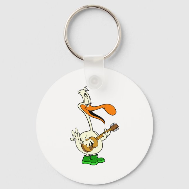Peppy Pelican Key Ring (Front)