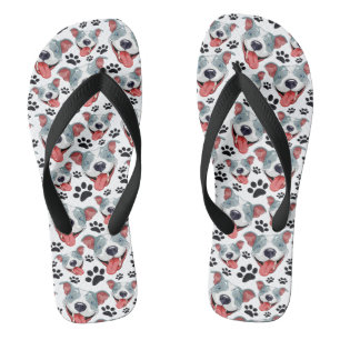 Peppy Pit Bull American Pitbull Pet Puppy Dog Thongs