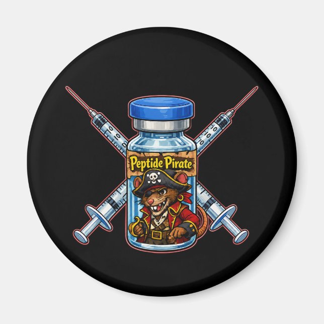 Peptide Pirate  Magnet (Front)
