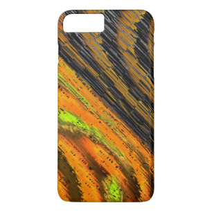 Pequeno mosaico amarelado transversal e deformado iPhone 8 plus/7 plus case