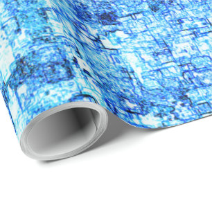 Pequenos entalhes em desenho como à caneta wrapping paper