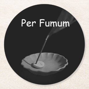 Per Fumum (type 1) Round Paper Coaster
