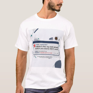 Per My Last Email Funny Office Quote T-Shirt