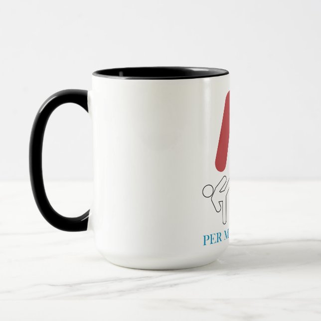 Per My Last Email Martial Arts Humor design.  Mug (Left)