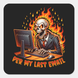 Per my last email square sticker