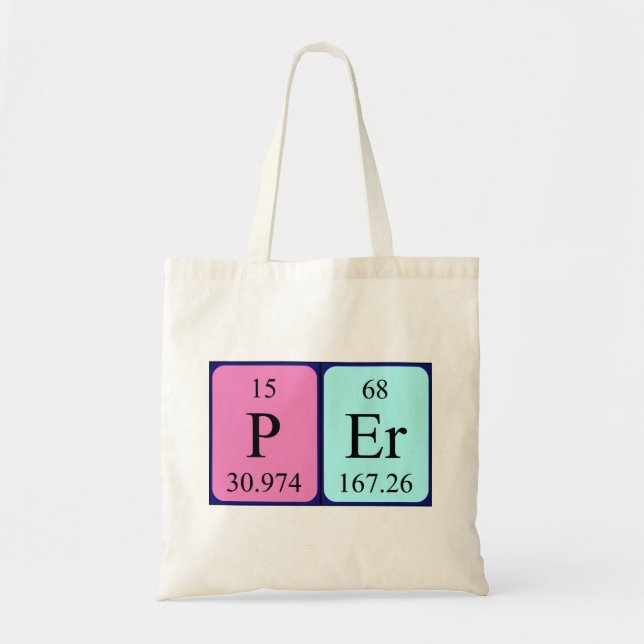 Per periodic table name tote bag (Front)