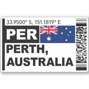 PER Perth Boarding Pass - Australia Travel