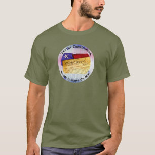 "per the Constitution, no one is above the law." T-Shirt