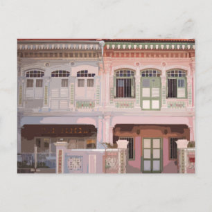 Peranakan Shophouses Postcard