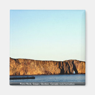 Perce Rock, Gaspe, Quebec, Canada rock formation Magnet