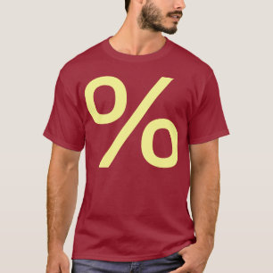 Percent - Pale Yellow T-Shirt