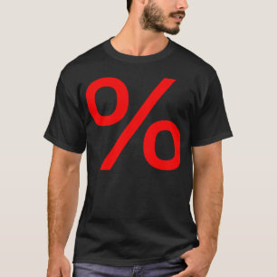 Percent - Red T-Shirt