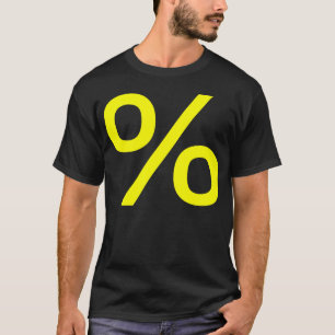 Percent - Yellow T-Shirt