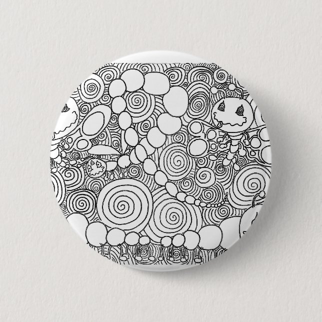 Percentum Bugz 6 Cm Round Badge (Front)