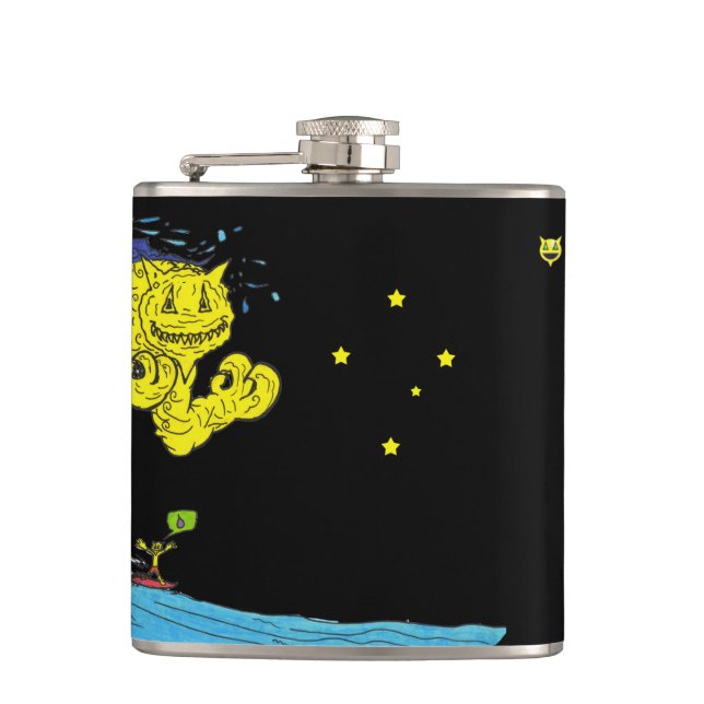 PERCENTUM DESIGNS Surfer Hip Flask (Front)