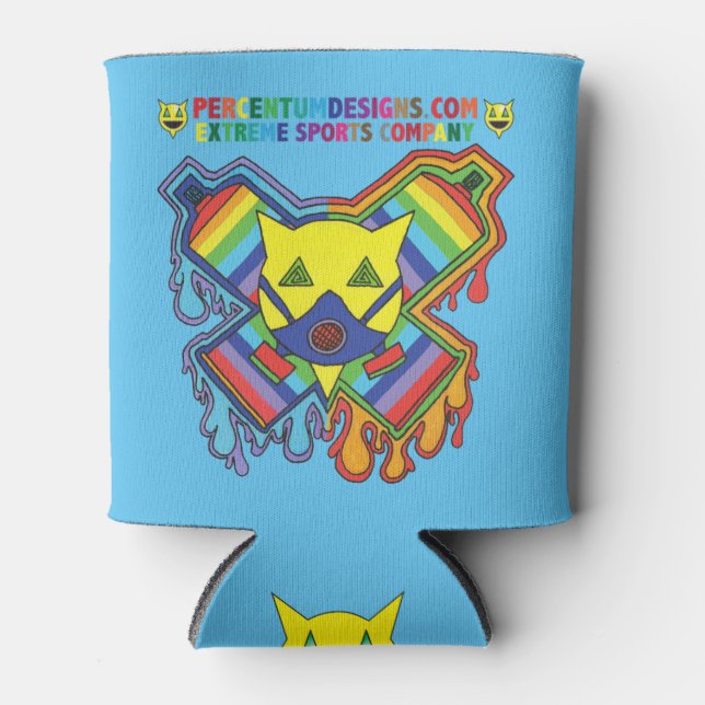 Percentum Gasmask Can Cooler (Front)