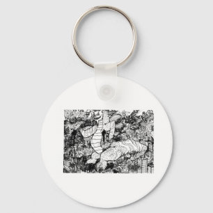 Percentum Godzilla Key Ring