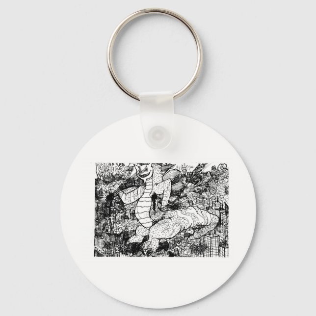 Percentum Godzilla Key Ring (Front)