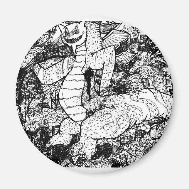 Percentum Godzilla Magnet (Front)