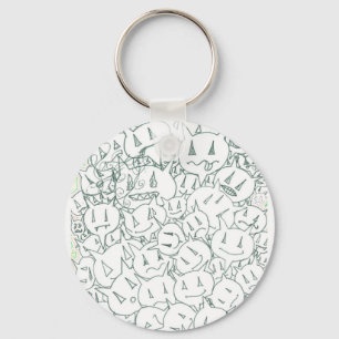 Percentum Heads Key Ring