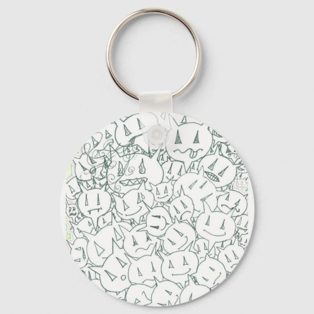 Percentum Heads Key Ring (Front)