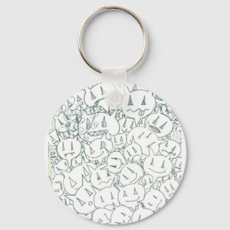 Percentum Heads Key Ring