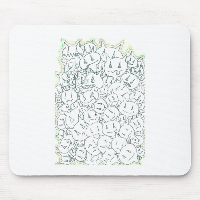 Percentum Heads Mouse Pad (Front)