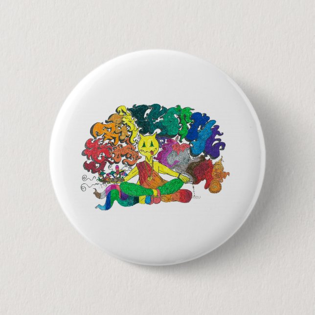Percentum Levitating 6 Cm Round Badge (Front)