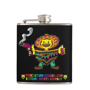 Percentum Mexican Hip Flask
