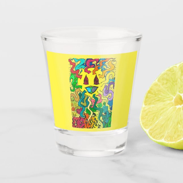 Percentum Sun Shot Glass (Front)